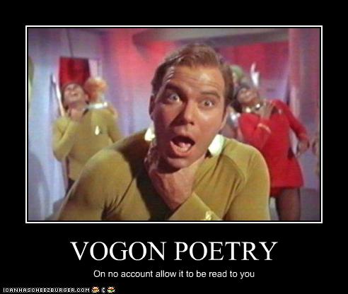 My Vogon Poem  Graeme Sandford